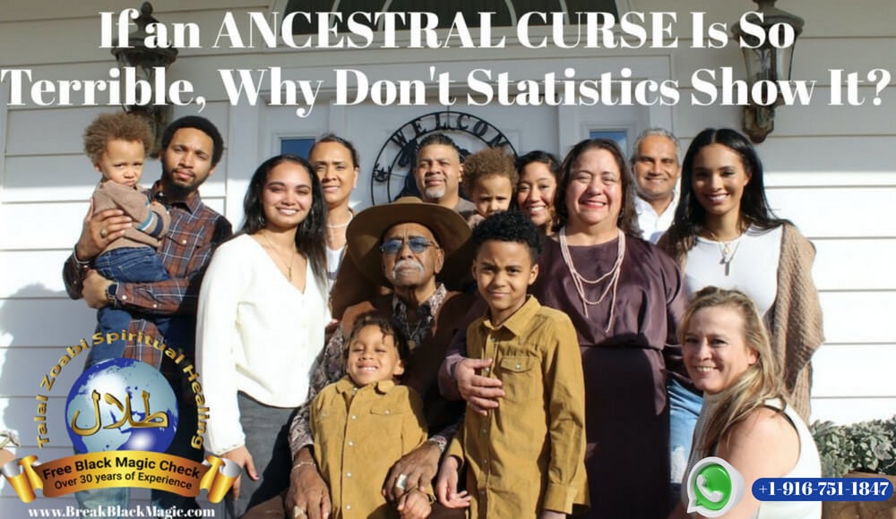 Ancestral curse, family standing together to take a picture.